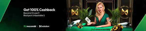 Maxim88 Birthday Bonus 100% Cashback