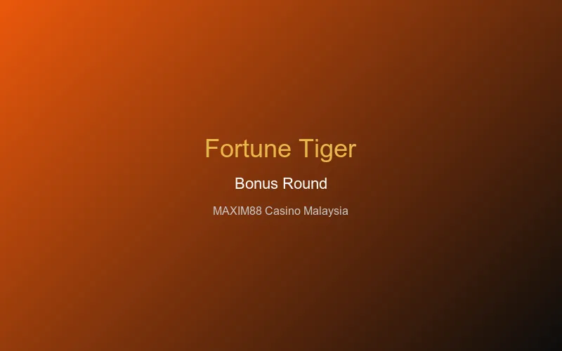Fortune Tiger bonus round