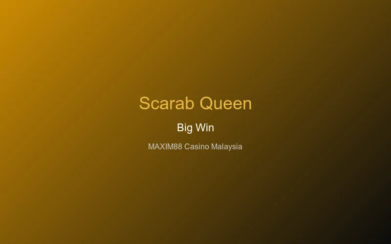 John Hunter & Scarab Queen big win