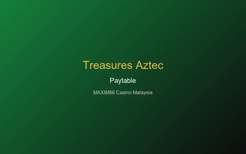 Treasures of Aztec paytable